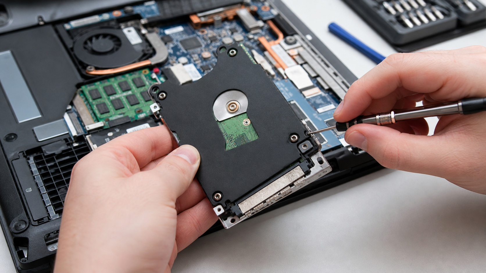 Reparatur einer Festplatte
